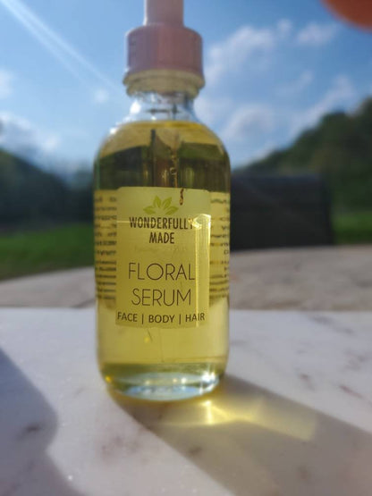 Serum | Floral Serum | Organic | Anti-aging Oil | Hair | Face | Body | Moisturizer | Bath Oil | Rosehip Seed | Dry Skin | reduce wrinkles - Renee Lane Company