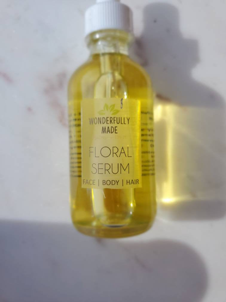 Serum | Floral Serum | Organic | Anti-aging Oil | Hair | Face | Body | Moisturizer | Bath Oil | Rosehip Seed | Dry Skin | reduce wrinkles - Renee Lane Company