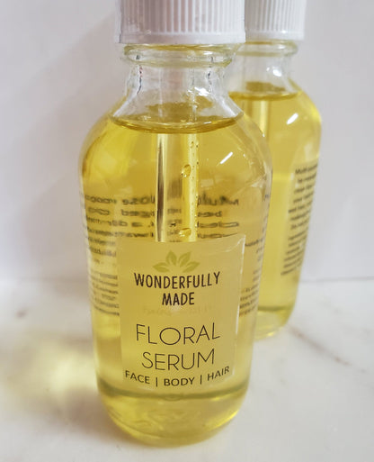 Serum | Floral Serum | Organic | Anti-aging Oil | Hair | Face | Body | Moisturizer | Bath Oil | Rosehip Seed | Dry Skin | reduce wrinkles - Renee Lane Company