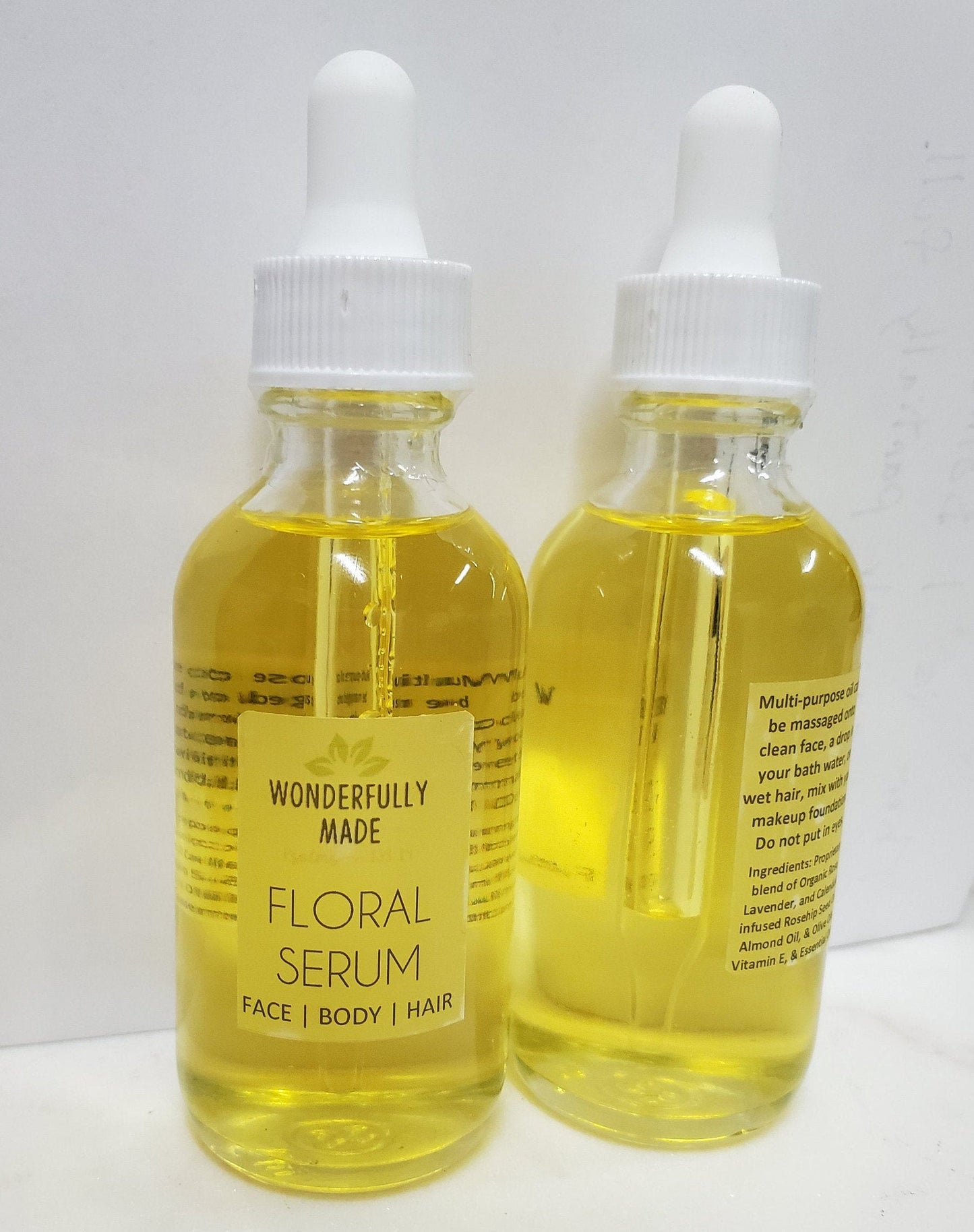 Serum | Floral Serum | Organic | Anti-aging Oil | Hair | Face | Body | Moisturizer | Bath Oil | Rosehip Seed | Dry Skin | reduce wrinkles - Renee Lane Company