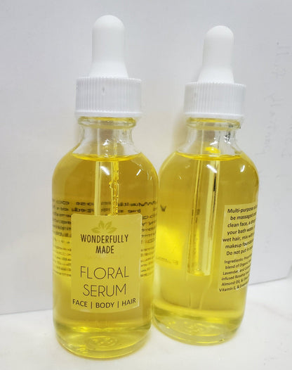 Serum | Floral Serum | Organic | Anti-aging Oil | Hair | Face | Body | Moisturizer | Bath Oil | Rosehip Seed | Dry Skin | reduce wrinkles - Renee Lane Company