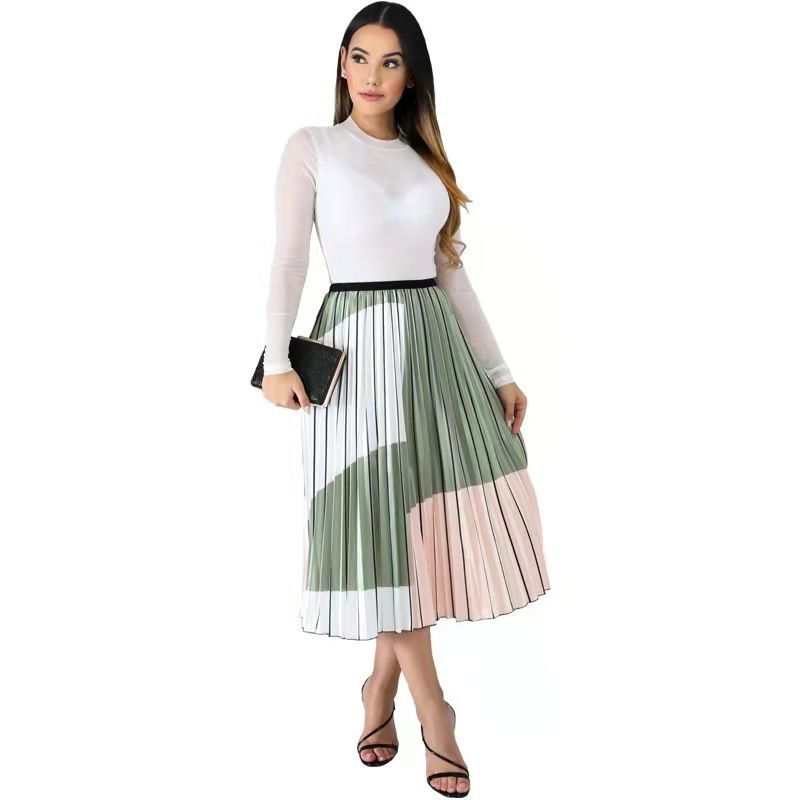 Sexy Pleated Long Skirt - Renee Lane Company