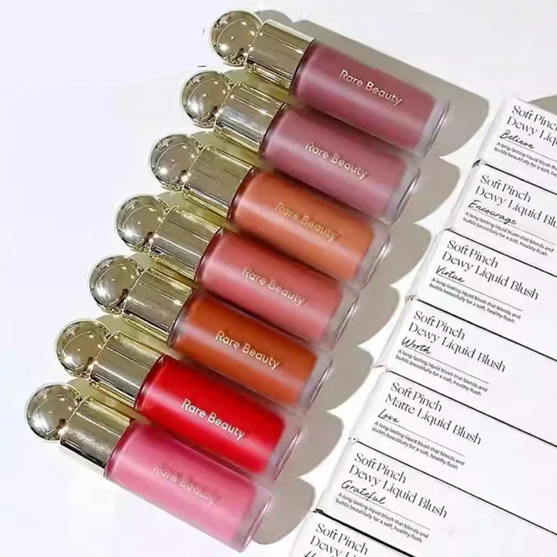 Rare Beauty New Product Frost-to-powder Mashed Potato Matte Air Cushion Blush Cream Liquid Blush Long-lasting Lipstick Lip Gloss
