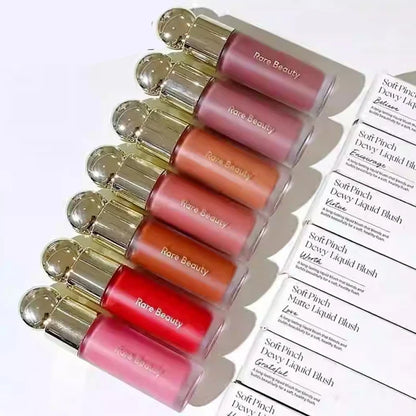 Rare Beauty New Product Frost-to-powder Mashed Potato Matte Air Cushion Blush Cream Liquid Blush Long-lasting Lipstick Lip Gloss