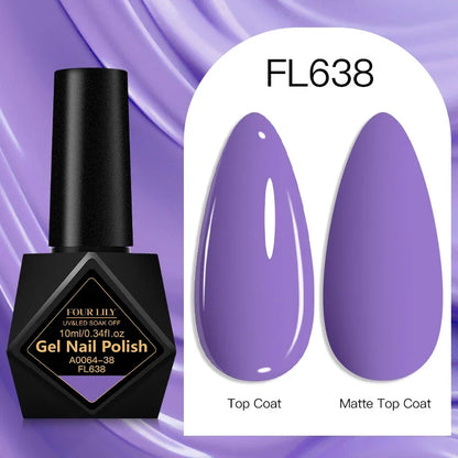 10ml Gel Nail Polish 162 Colors Nail Supplies Vernis Semi Permanent Nail Art Manicure Soak Off LED UV Gel Nail Varnishes Summer