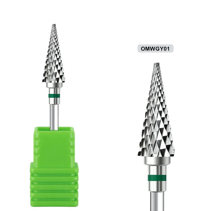 1pcs Tungsten Steel Nail Cuticle Drill Bits Carbide Rotate Electric Ceramic Milling Cutter For Manicure Gel Polish Remover