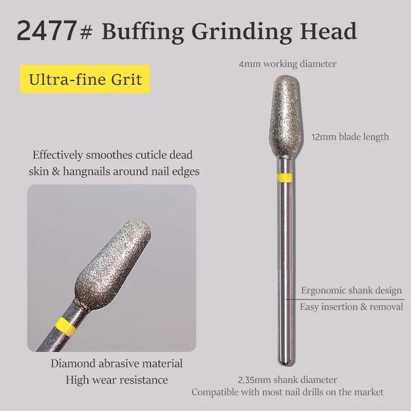 Electric Diamond Nail Drill Bit Sand Nail Files Cuticle Polishing Manicure Tool for Professional Nail Cleaning And Polishing