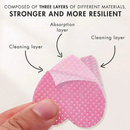 LULAA Glue Wipes Lint Free Nail Wipes Non-Woven Fabric Lash Glue Wipes Nail Polish Remover Wipes Use for Nail Polish Remover