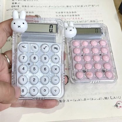 Miffy Rabbit Calculator Silent Mini High Beauty Student Office Exam Super Cute Small Multi functional Calculation