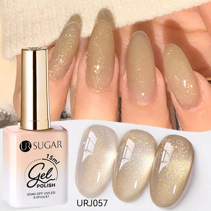 UR SUGAR 15ml Jelly Milky White Translucent Color Gel Polish Semi Permanent UV Gel Nail Art Soak Off Gel Varnish Latest Fashion