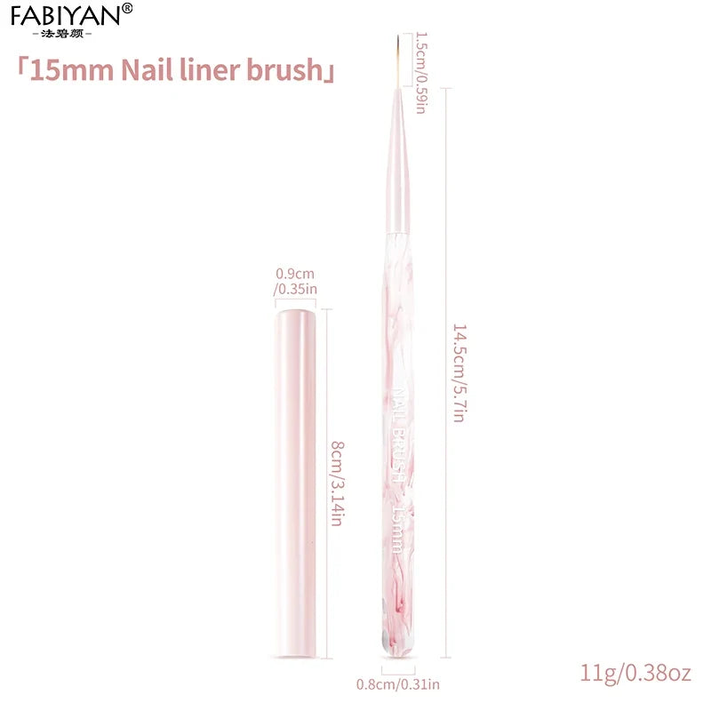 Nail Art Liner Brushes Elongated Lines Striping Drawing Painting Brushes For Manicure Beauty Salon Nails Products Manicure Tools