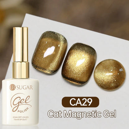 UR SUGAR 15ml Cat Magnetic Gel Nail Polish 30 Colors Semi Permanent Magnetic Gel UV/LED Soak Off Painting Vanrish Design