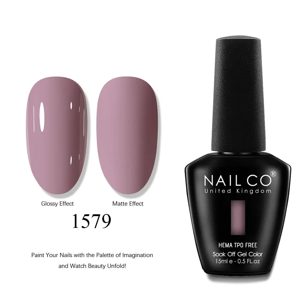 NAILCO 15ml Nails Art Gel Lack Polish Summer Hybrid Nail Varnish Manicure UV Top Coat Base HEMA TPO FREE Esmalte Nail Gel Polish