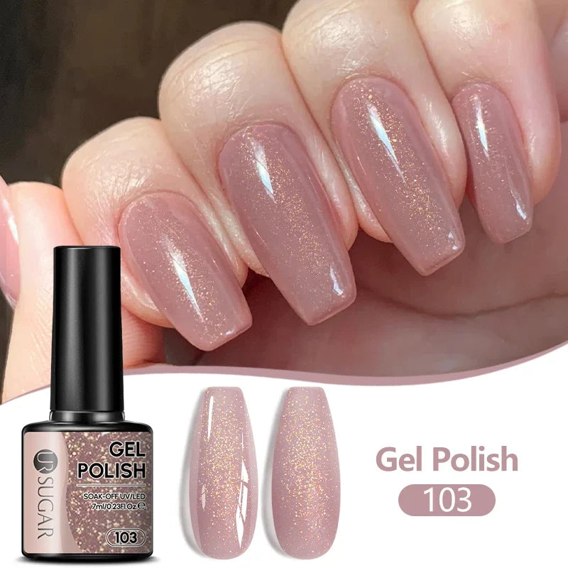 UR SUGAR 7ML Nail Gel Fresh Macaron 107 Colors All For Manicure Semi Permanent Soak Off LED UV Long-Lasting Nail Art Varnish