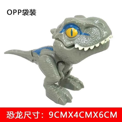 Jurassic Finger Dinosaur  Tyrannosaurus Model Toys for Kids Finger Biting Dinosaurs Movable Joints Dinosaur Toy for Boy Gift