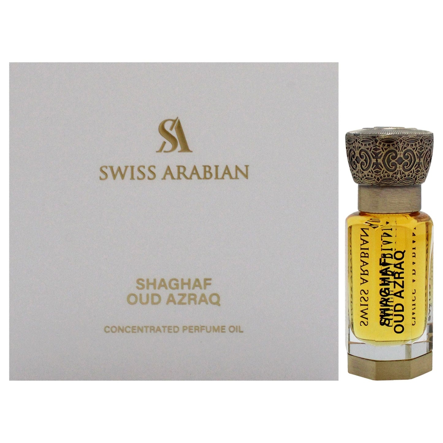 Shaghaf Oud Azraq by Swiss Arabian for Unisex - 0.4 oz Parfum Oil - Renee Lane Company