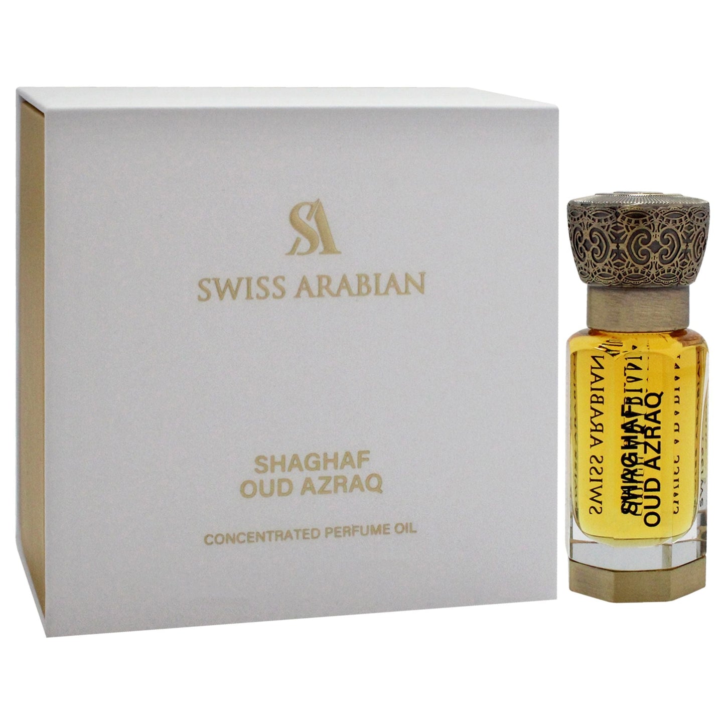 Shaghaf Oud Azraq by Swiss Arabian for Unisex - 0.4 oz Parfum Oil - Renee Lane Company