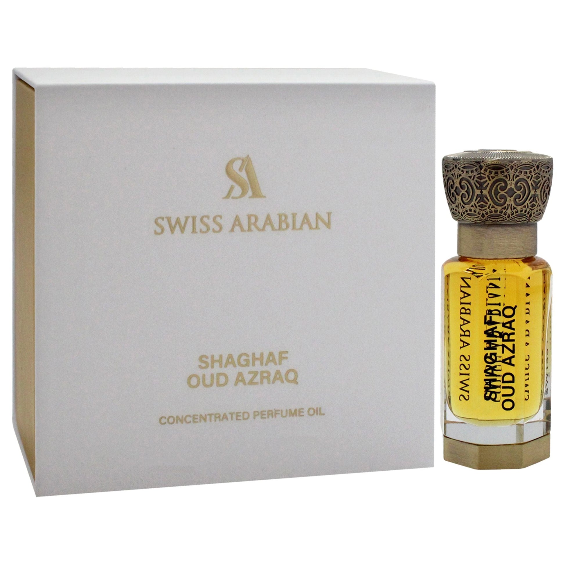 Shaghaf Oud Azraq by Swiss Arabian for Unisex - 0.4 oz Parfum Oil - Renee Lane Company