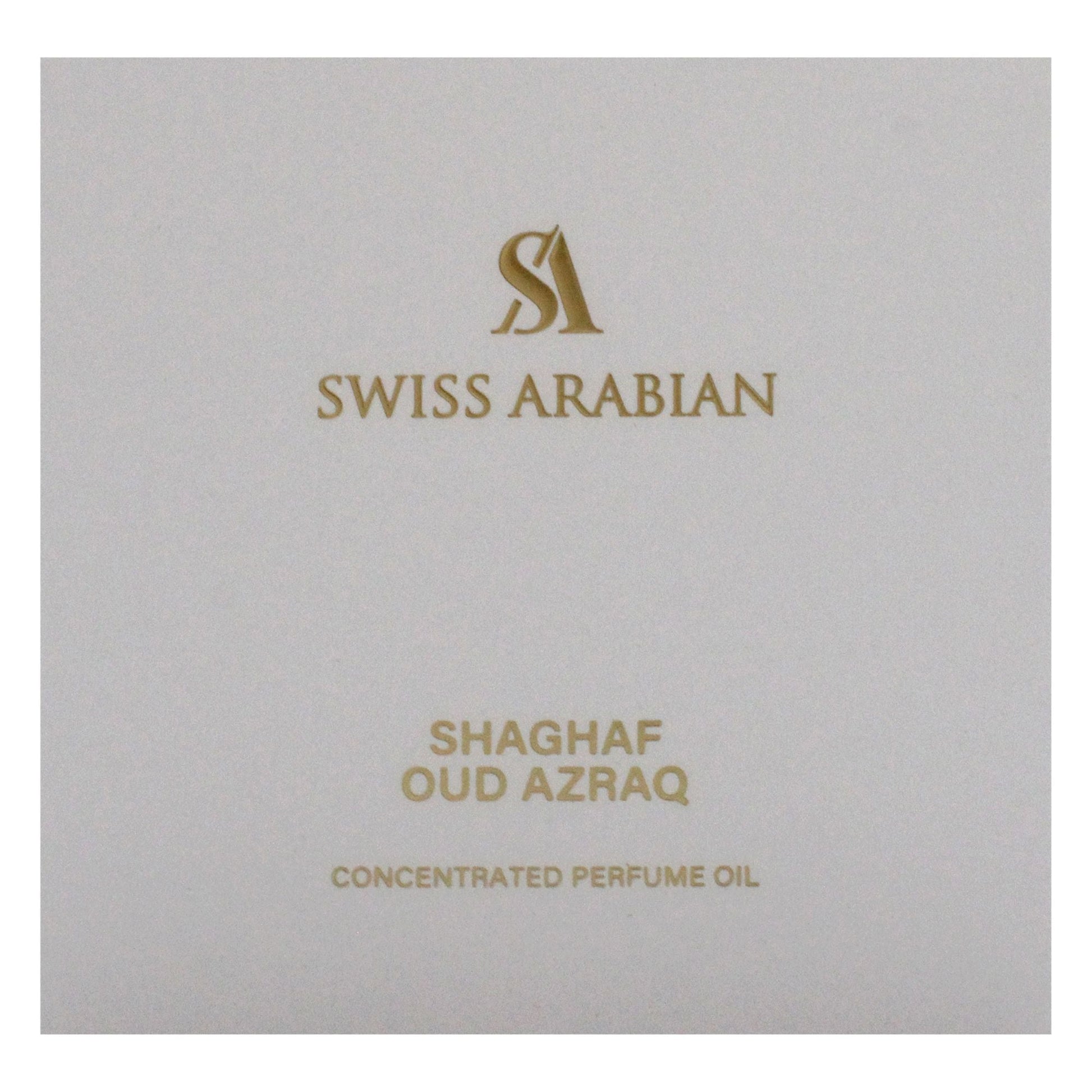 Shaghaf Oud Azraq by Swiss Arabian for Unisex - 0.4 oz Parfum Oil - Renee Lane Company