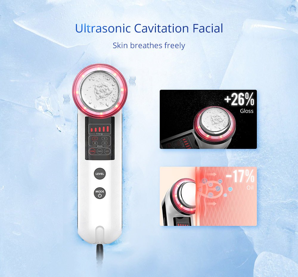 Shape Tactics 3-in-1 Ultrasonic Facial EMS LED Photon Therapy - Renee Lane Company