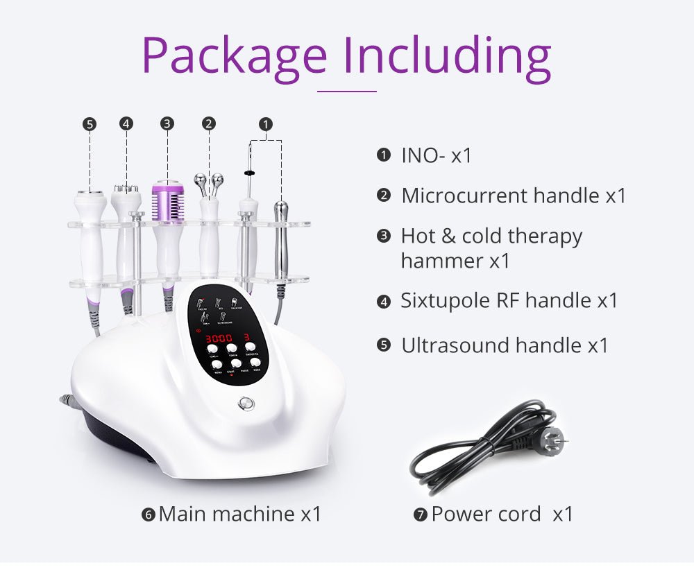 Shape Tactics 5-in-1 Ultrasonic RF Bio Hot Cold Facial System - Renee Lane Company