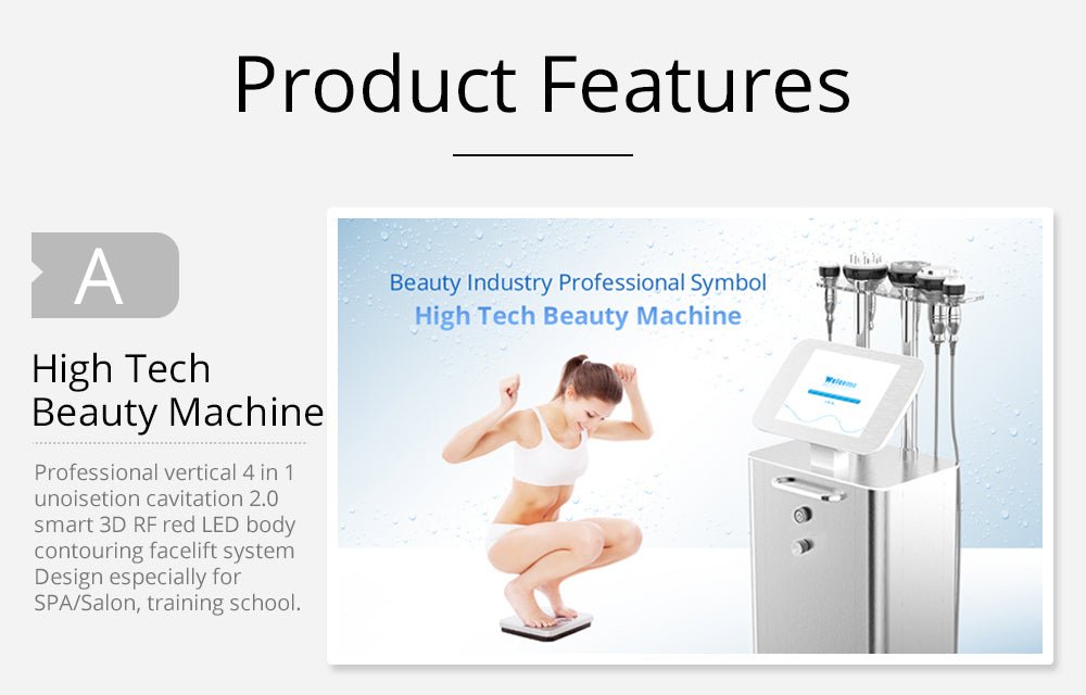 Shape Tactics 5-in-1 Unoisetion Cavitation 2.0 3D Smart Vacuum RF System - Renee Lane Company