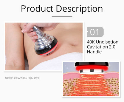 Shape Tactics 5-in-1 Unoisetion Cavitation 2.0 3D Smart Vacuum RF System - Renee Lane Company