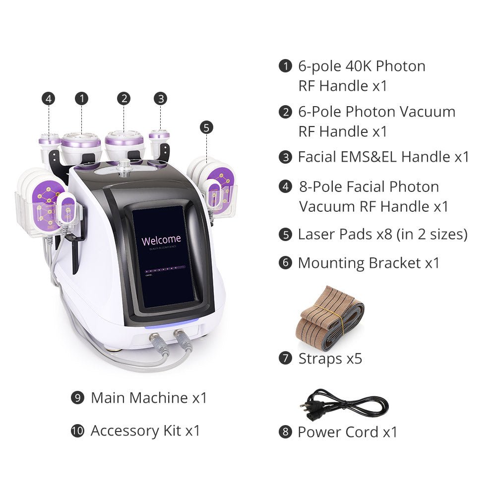 Shape Tactics 6-in-1 30K Cavitation Vacuum Lipo RF - Renee Lane Company
