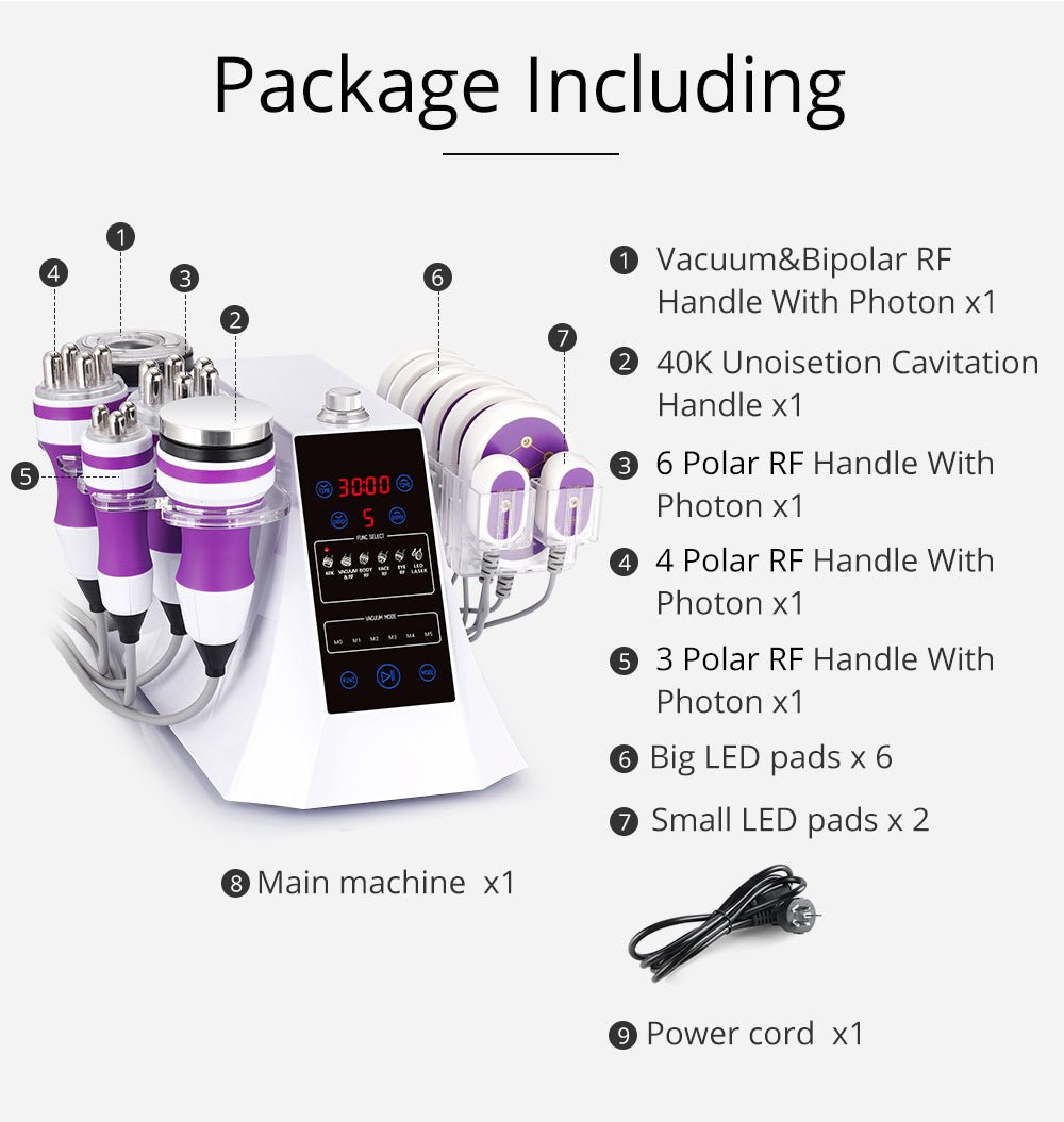 Shape Tactics 6-in-1 Cavitation RF LED Laser Lipo System - Renee Lane Company