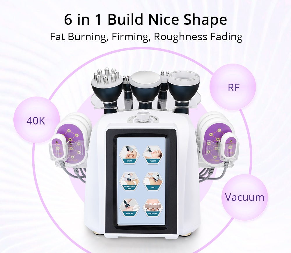 Shape Tactics 6-in-1 Cavitation RF Vacuum Lipo Laser Contouring System - Renee Lane Company