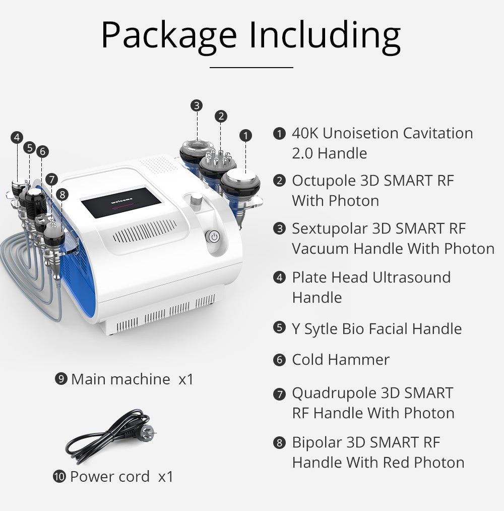 Shape Tactics 8-in-1 Cavitation RF Bio Hot and Cold Therapy System - Renee Lane Company