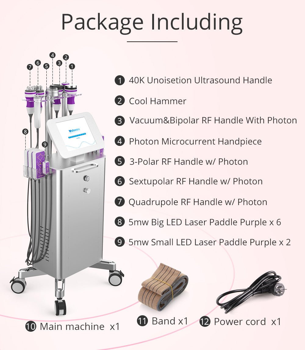 Shape Tactics 9-in-1 Unoisetion Cavitation RF Vacuum Bio Photon System - Renee Lane Company