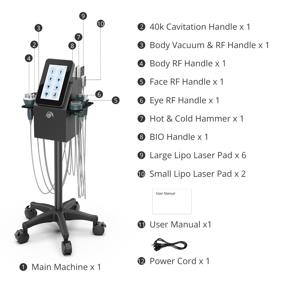 Shape Tactics Advanced 9-in-1 Ultrasonic Face & Body Contouring System - Renee Lane Company
