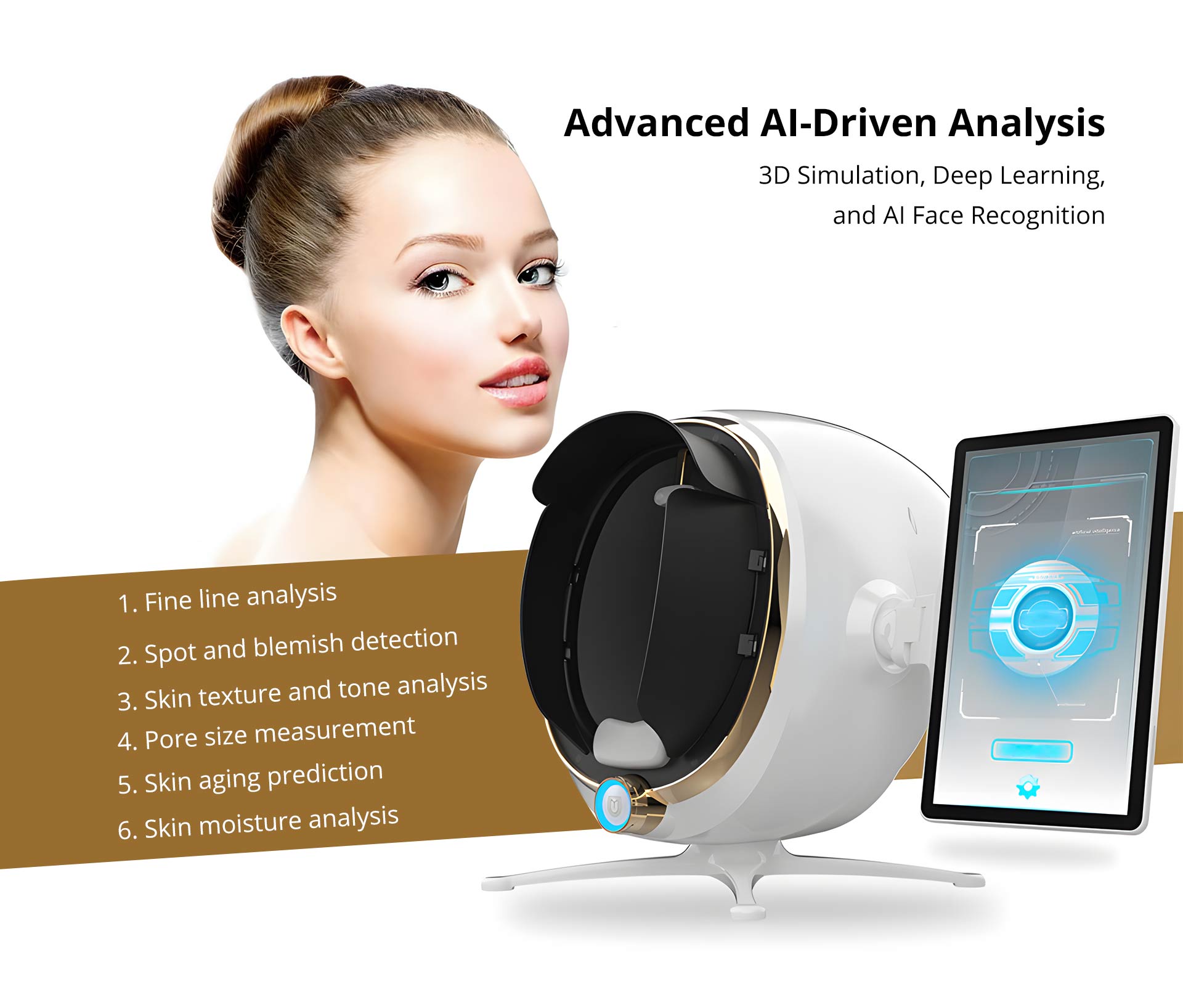 Shape Tactics Precision 3D Skin Analyzer with AI Face Mapping - Renee Lane Company