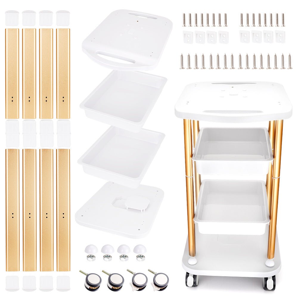 Shape Tactics Rolling Beauty Trolley for Salon and Spa - Renee Lane Company