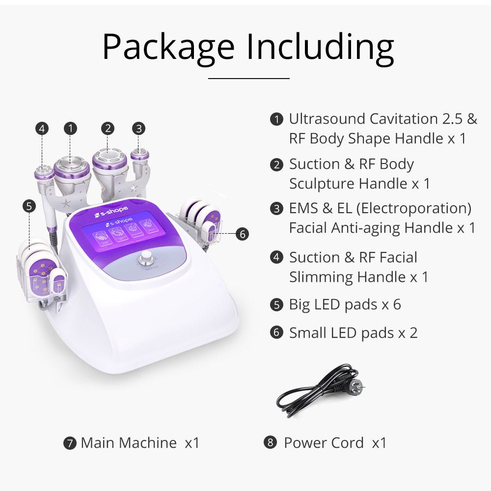 Shape Tactics S-Shape 30K Cavitation LED Laser System - Renee Lane Company