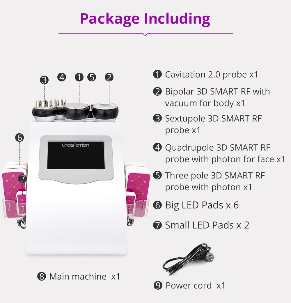 Shape Tactics Unoisetion 40K Cavitation Ultrasound RF Vacuum Photon System - Renee Lane Company