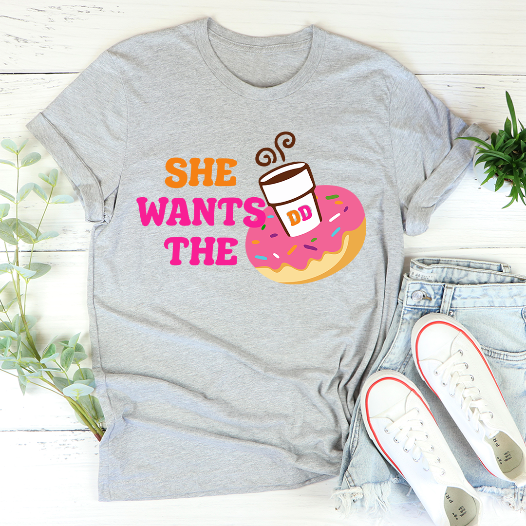 She Wants Donuts T-Shirt - Renee Lane Company