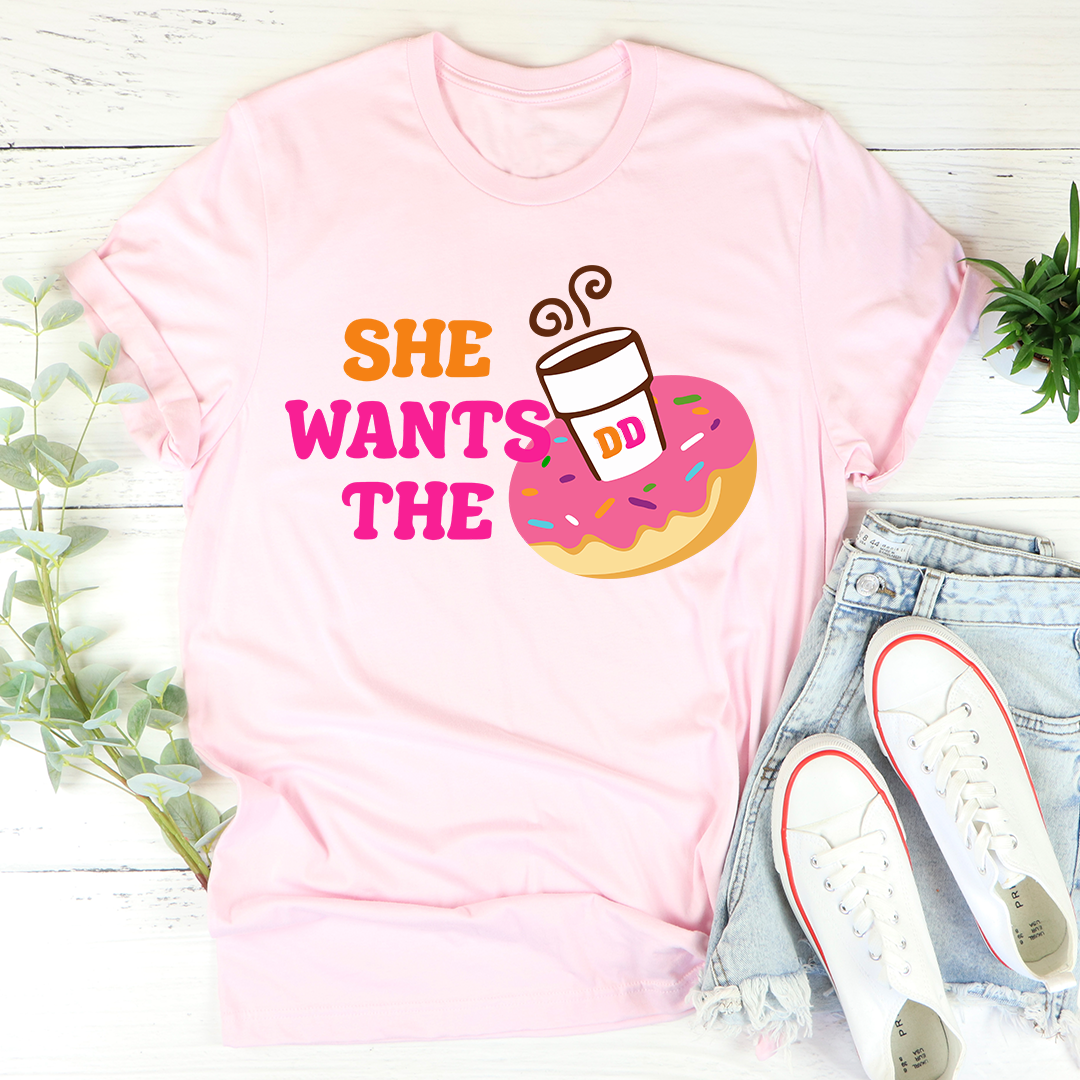 She Wants Donuts T-Shirt - Renee Lane Company