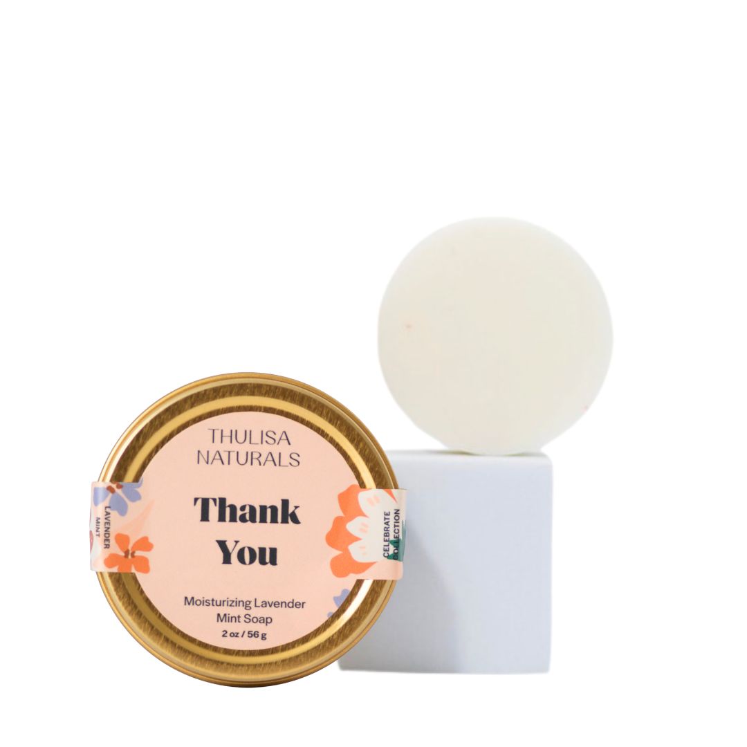 Shea Butter Hand + Body Travel Soap | Thank You - Renee Lane Company