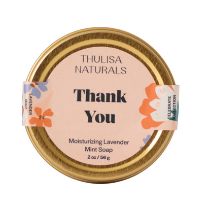 Shea Butter Hand + Body Travel Soap | Thank You - Renee Lane Company