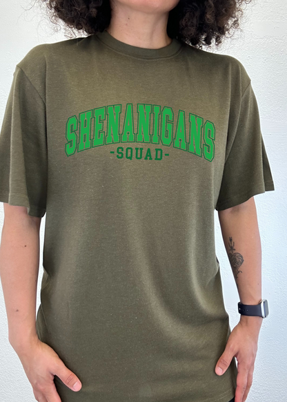 Shenanigans Squad Unisex Bamboo/Cotton Graphic T-Shirt - Renee Lane Company