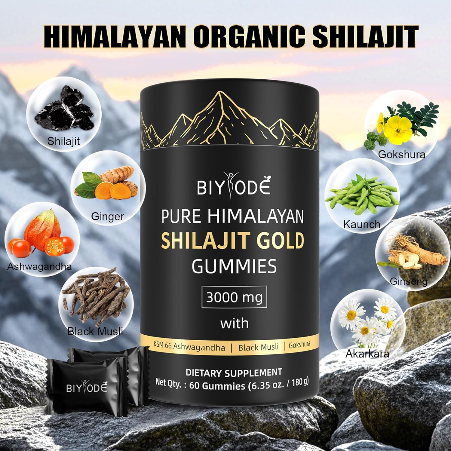 Shilajit Gummies: Pure Shilajit Himalayan - Renee Lane Company