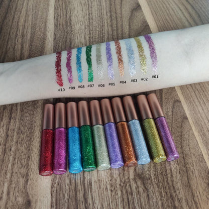 Shimmer & Shine Glitter Eyeliner – Vegan, Allergen-Free, Long-Wearing - Renee Lane Company