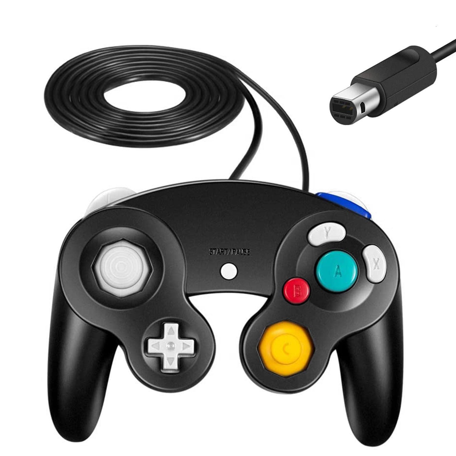 Shock Wired Game Controller Gamepad Compatible with Nintendo Wii Gamecube - Renee Lane Company