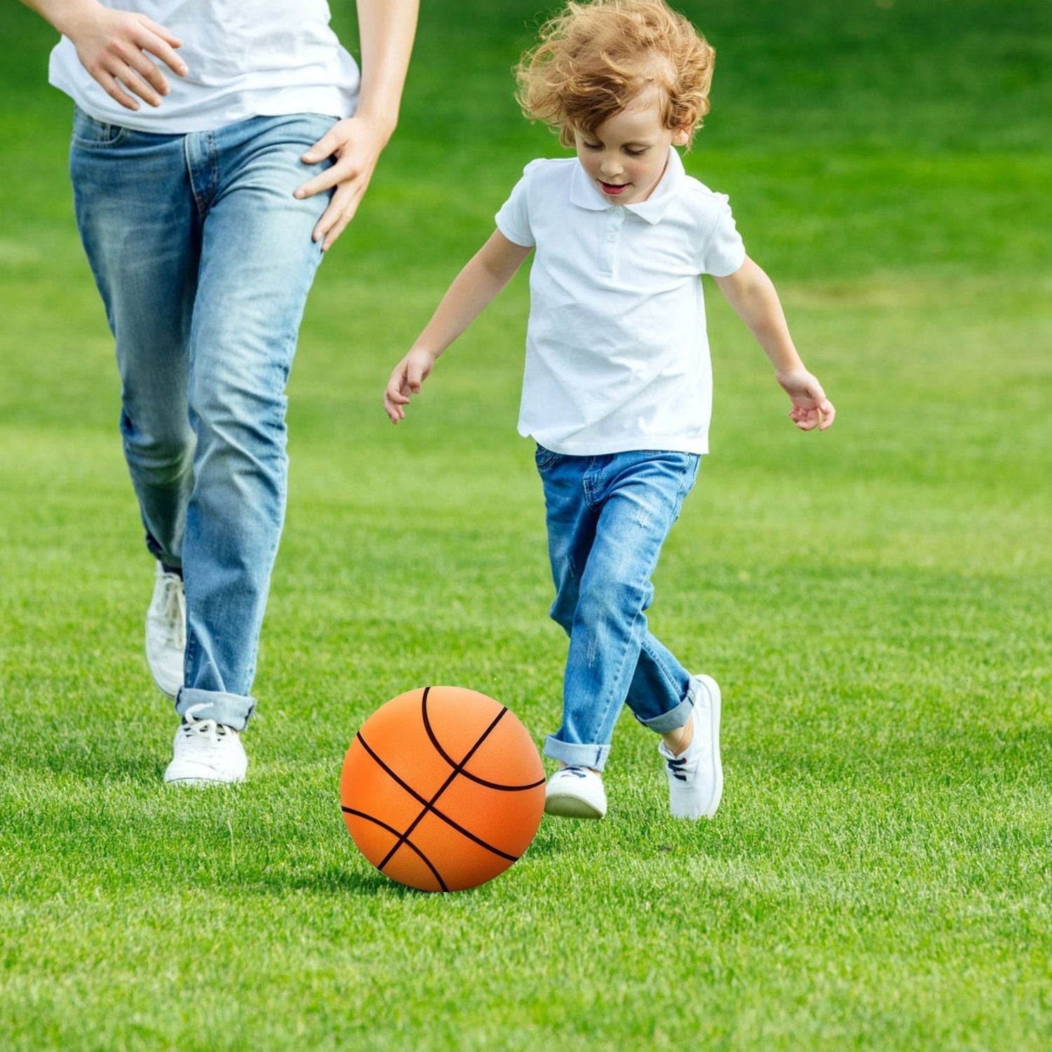 Silent Basketball Foam Bouncing Silent Basketball Uncoated High Density Foam Ball Indoor Low Noise Training Ball - Renee Lane Company