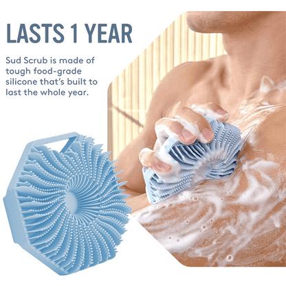 Silicone Body Brush For Showering, Exfoliating Body Scrubber For Sensitive Skin, Eco Friendly Shower Scrubber For Body, Ideal For Men And Women - Renee Lane Company