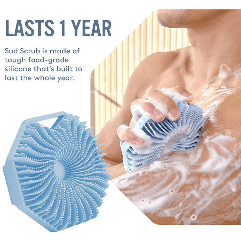 Silicone Body Brush For Showering, Exfoliating Body Scrubber For Sensitive Skin, Eco Friendly Shower Scrubber For Body, Ideal For Men And Women - Renee Lane Company