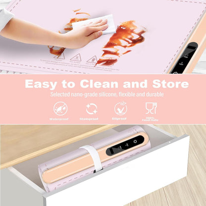 Silicone Electric Roll Up Heating Tray Food Warmers Mat Portable Hot Plates to Keep Food Warm - Renee Lane Company