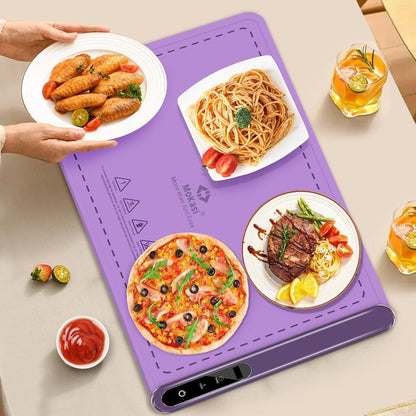 Silicone Electric Roll Up Heating Tray Food Warmers Mat Portable Hot Plates to Keep Food Warm - Renee Lane Company